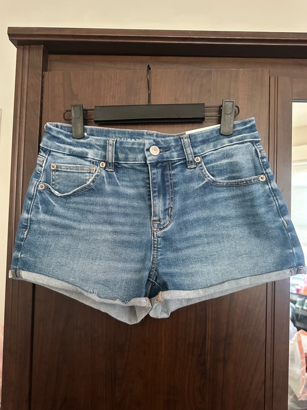 American Eagle Next Level Stretch Curvy High-rise Shortie, size 4